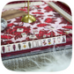 Haus of Tiles Garnet Garden Mahjong Mat | No Grommets