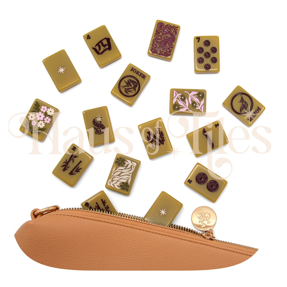 Haus of Tiles Haus No. 88 Olive Grove Mahjong Tile Set