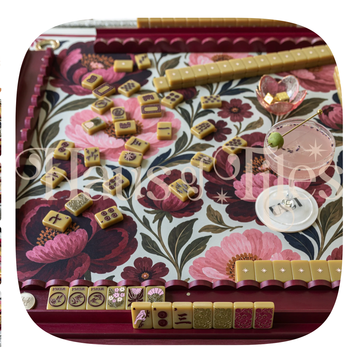 Haus of Tiles Haus No. 88 Olive Grove Mahjong Tile Set