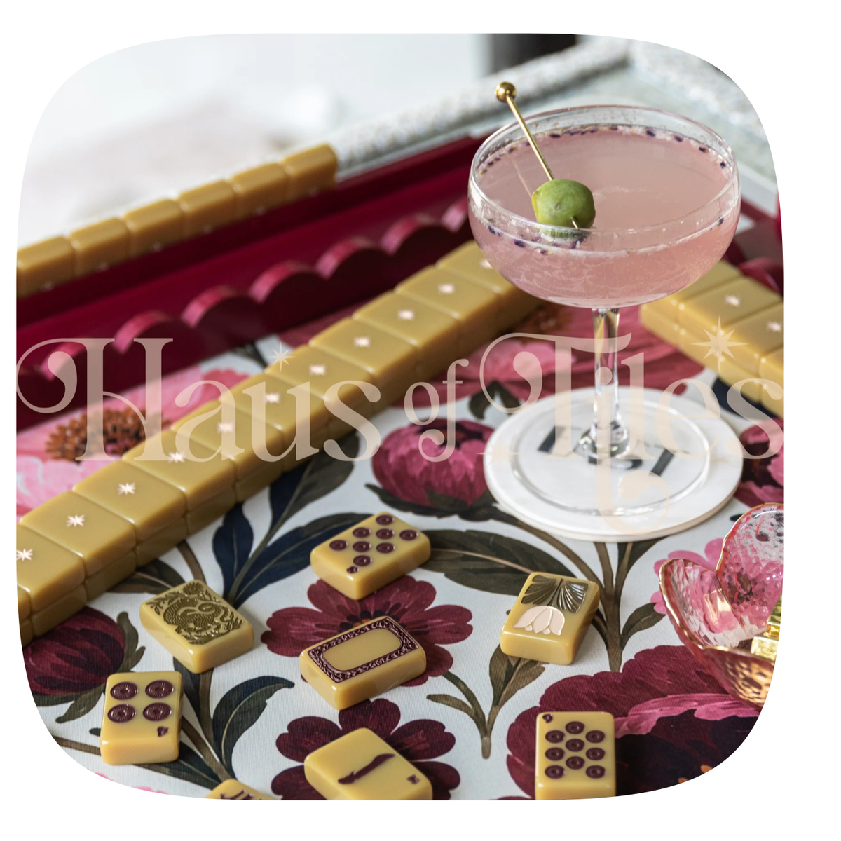 Haus of Tiles Haus No. 88 Olive Grove Mahjong Tile Set