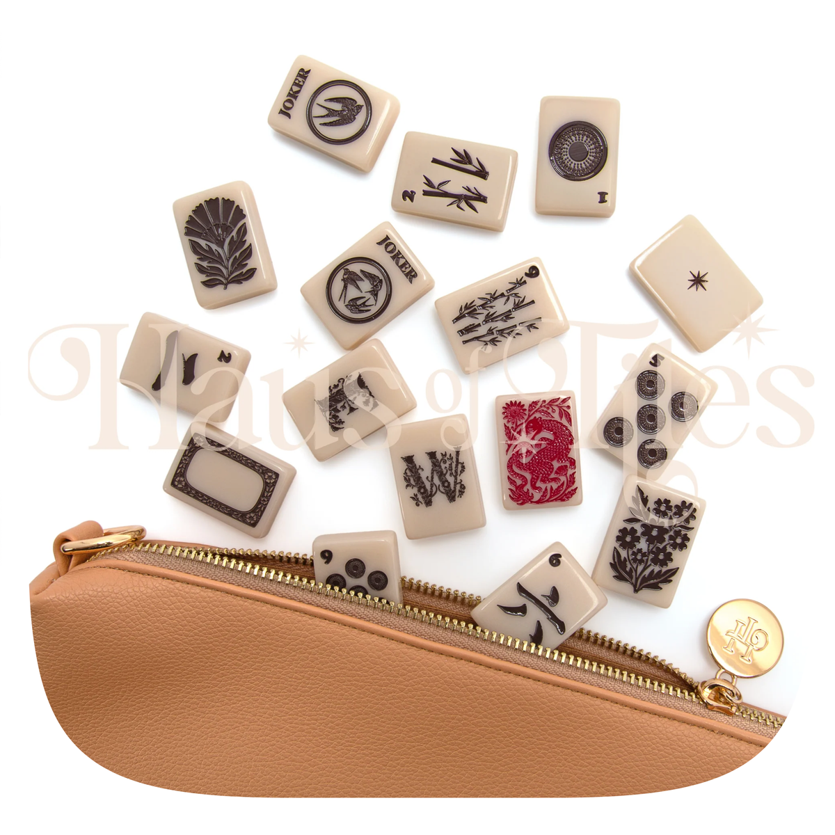 Haus of Tiles Haus No. 88 Stone & Ink Mahjong Tile Set