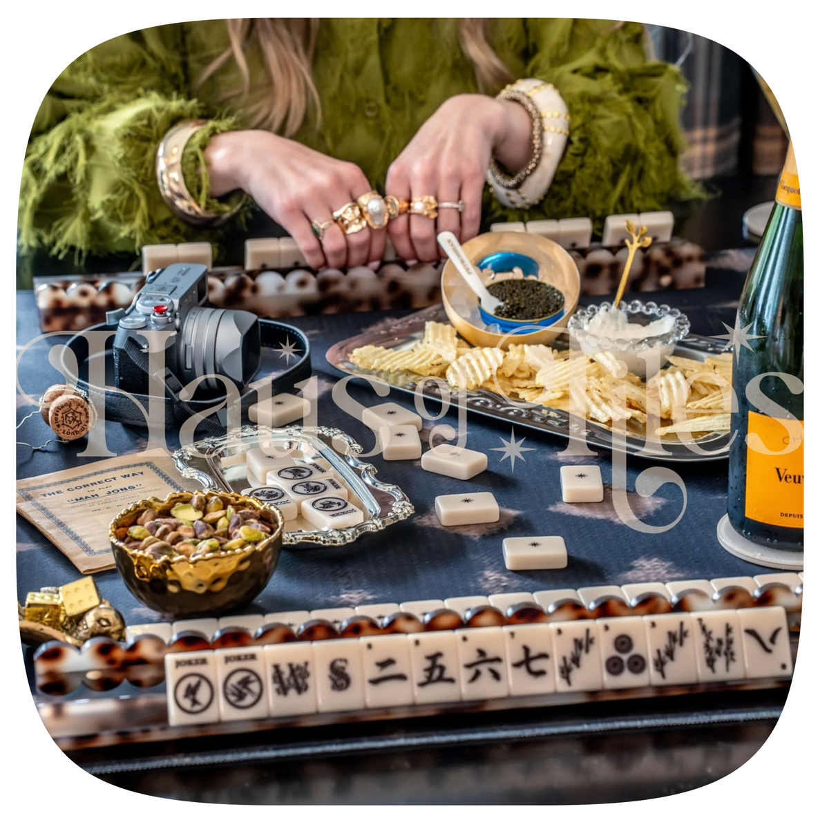 Haus of Tiles Haus No. 88 Stone & Ink Mahjong Tile Set