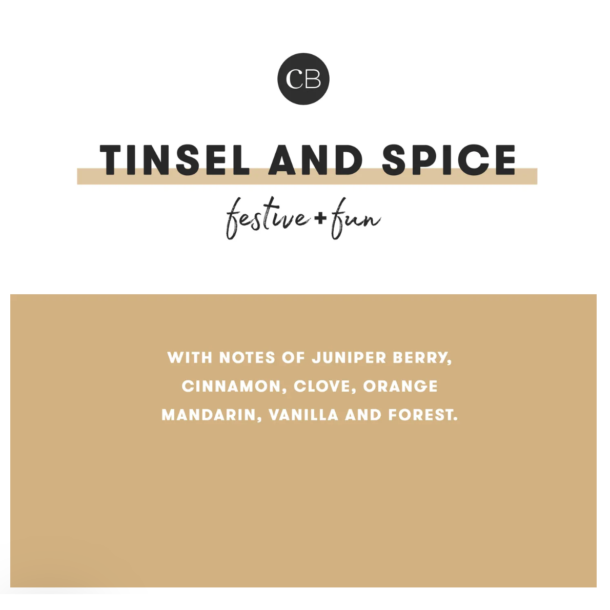 capriBLUE | Tinsel & Spice Holiday Pattern Play Petite Candle