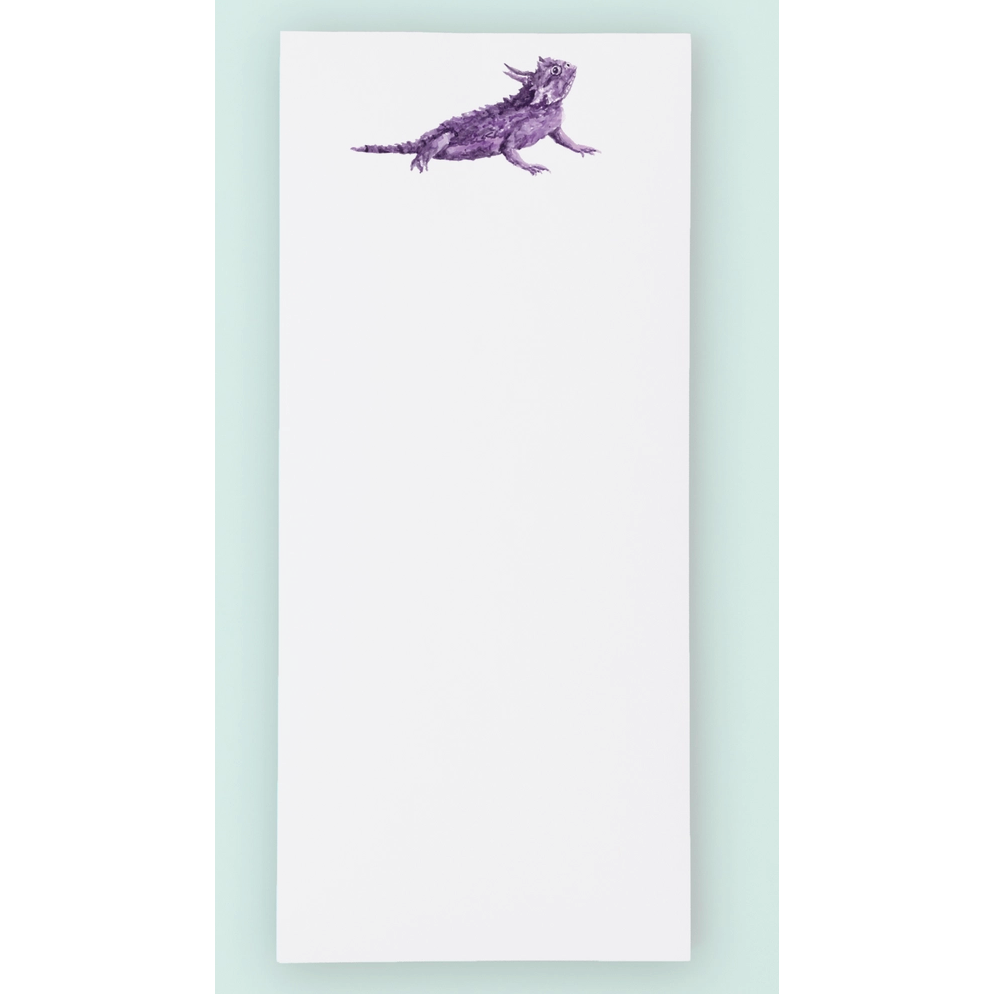 Purple Horned Frog  Tall Notepad
