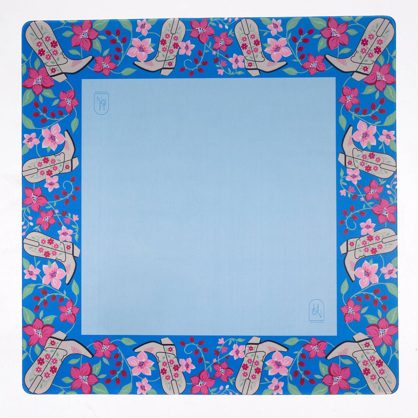 Hutch and Nook - Blue Cowboy Boot Mat