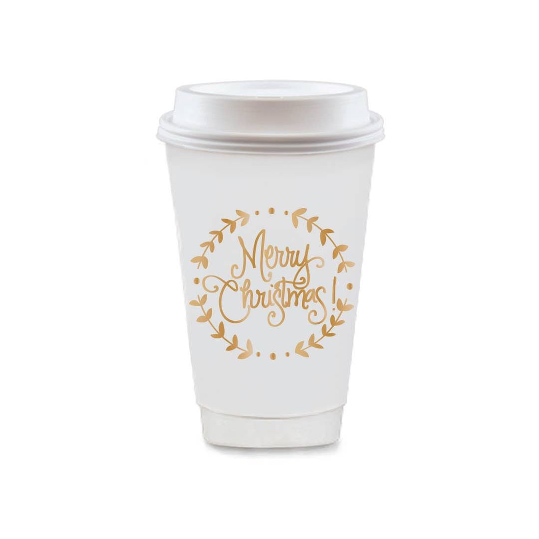Christmas Wreath | To-Go Coffee Cups