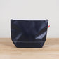 ShoreBags - Big Sur Splash Zip Pouch: Capri Blue / 11"W x 8"H x 3.5" D