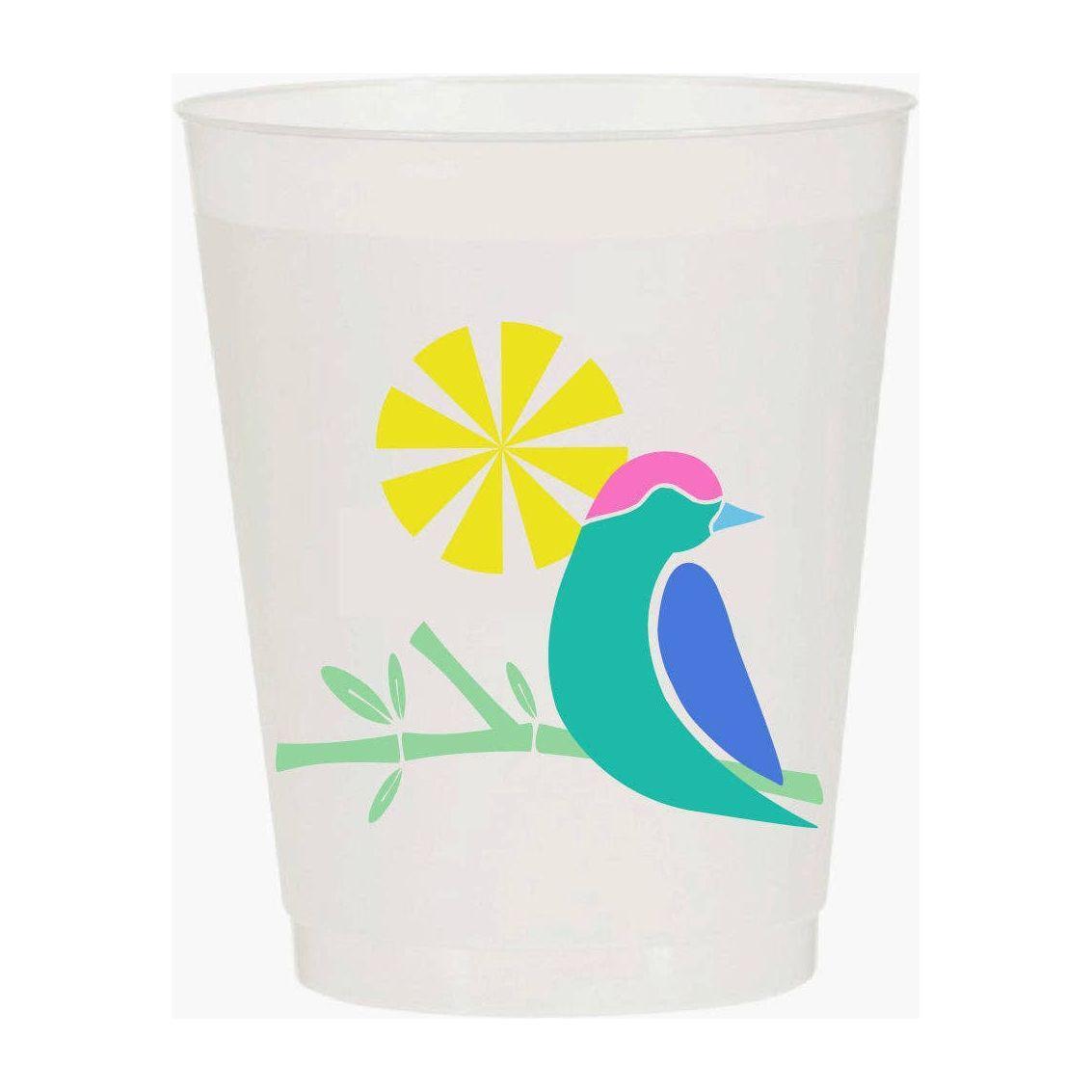 “CHEERS BIRD BAM” SHATTERPROOF CUPS