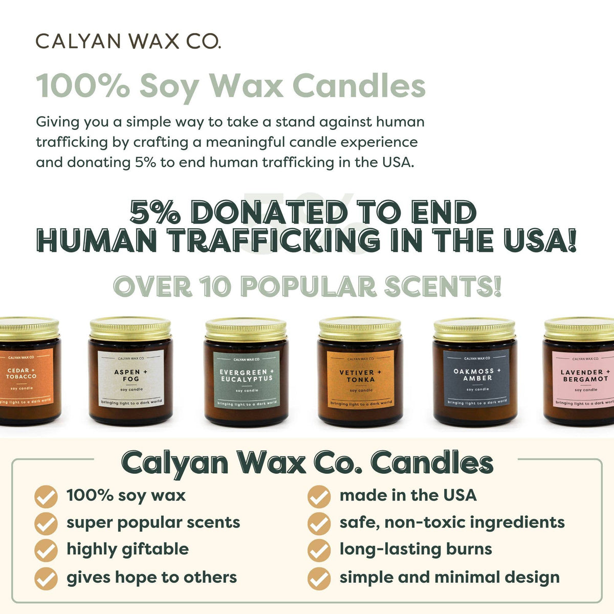 Calyan Wax Co. - Evergreen + Eucalyptus Candle