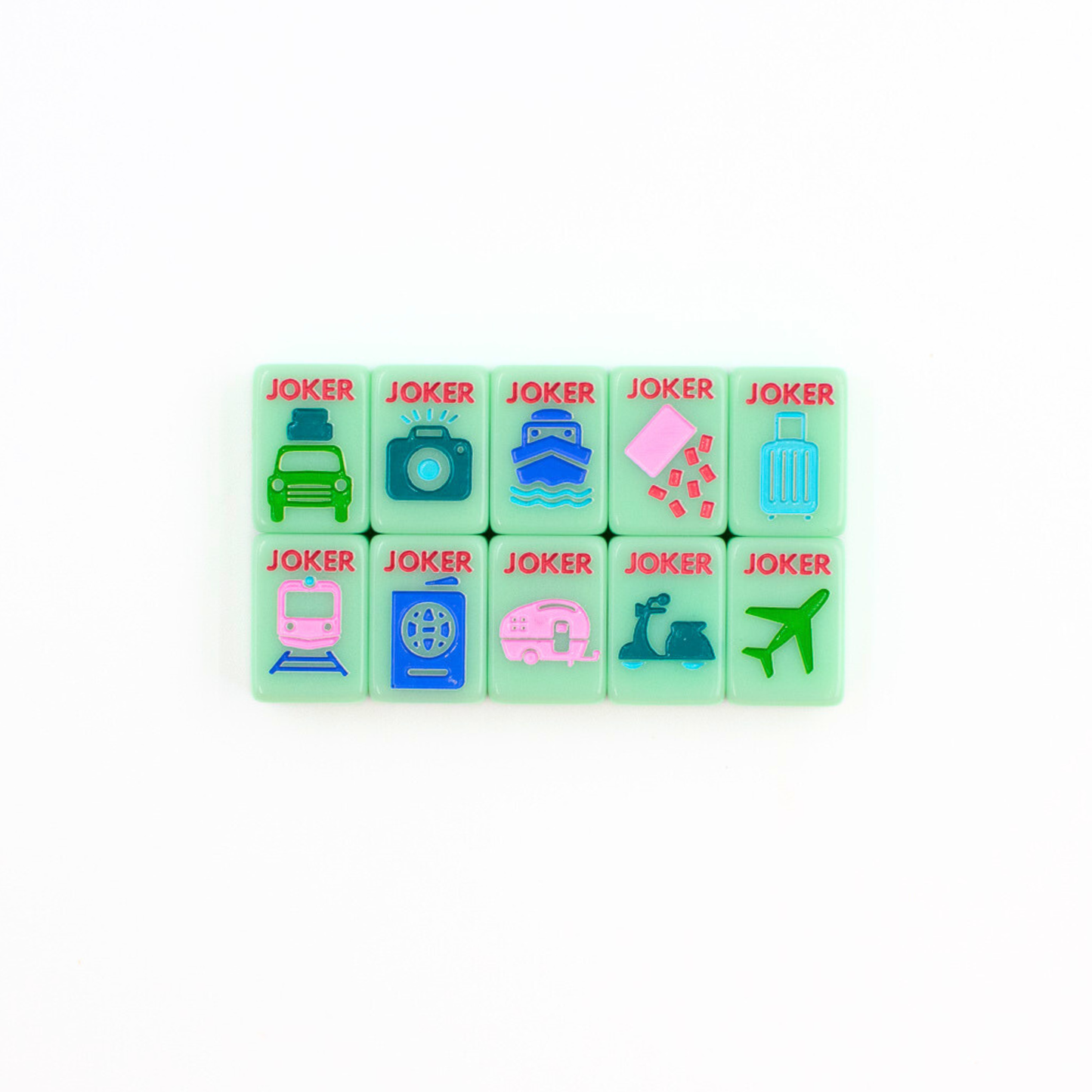 My Fair Mahjong - MINI TRAVEL MAHJONG  |  Mini Anywhere Series  |  Green