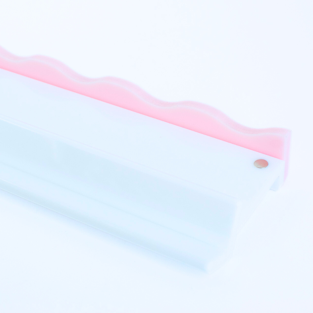 My Fair Mahjong - MAHJONG RACK PUSHERS - MAGNETIC  |  Premium Acrylic  |  Set of 4: Confetti-Wavy-Pink