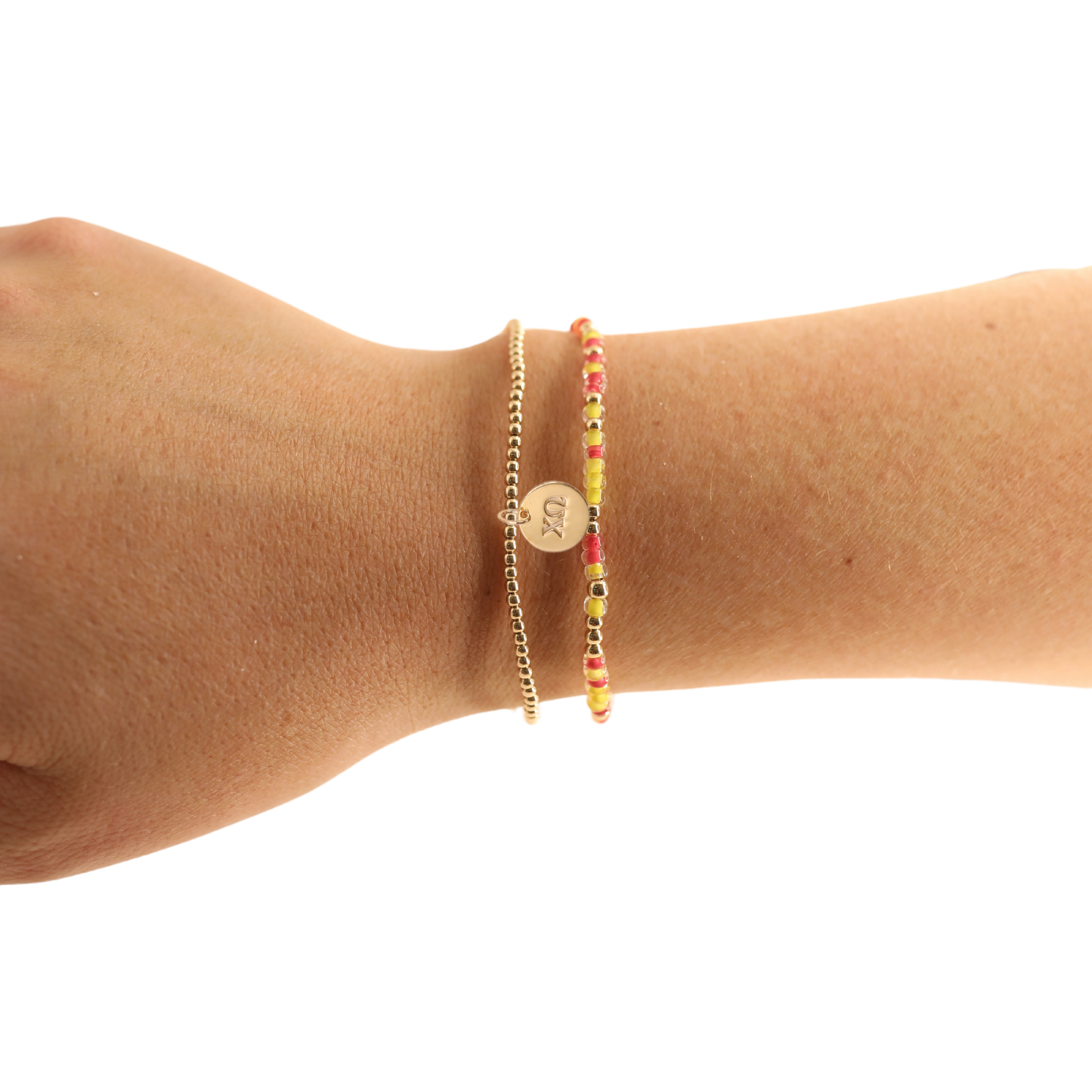 Beaded Blondes - Chi Omega Charm Bracelet: Standard 6.75 inch