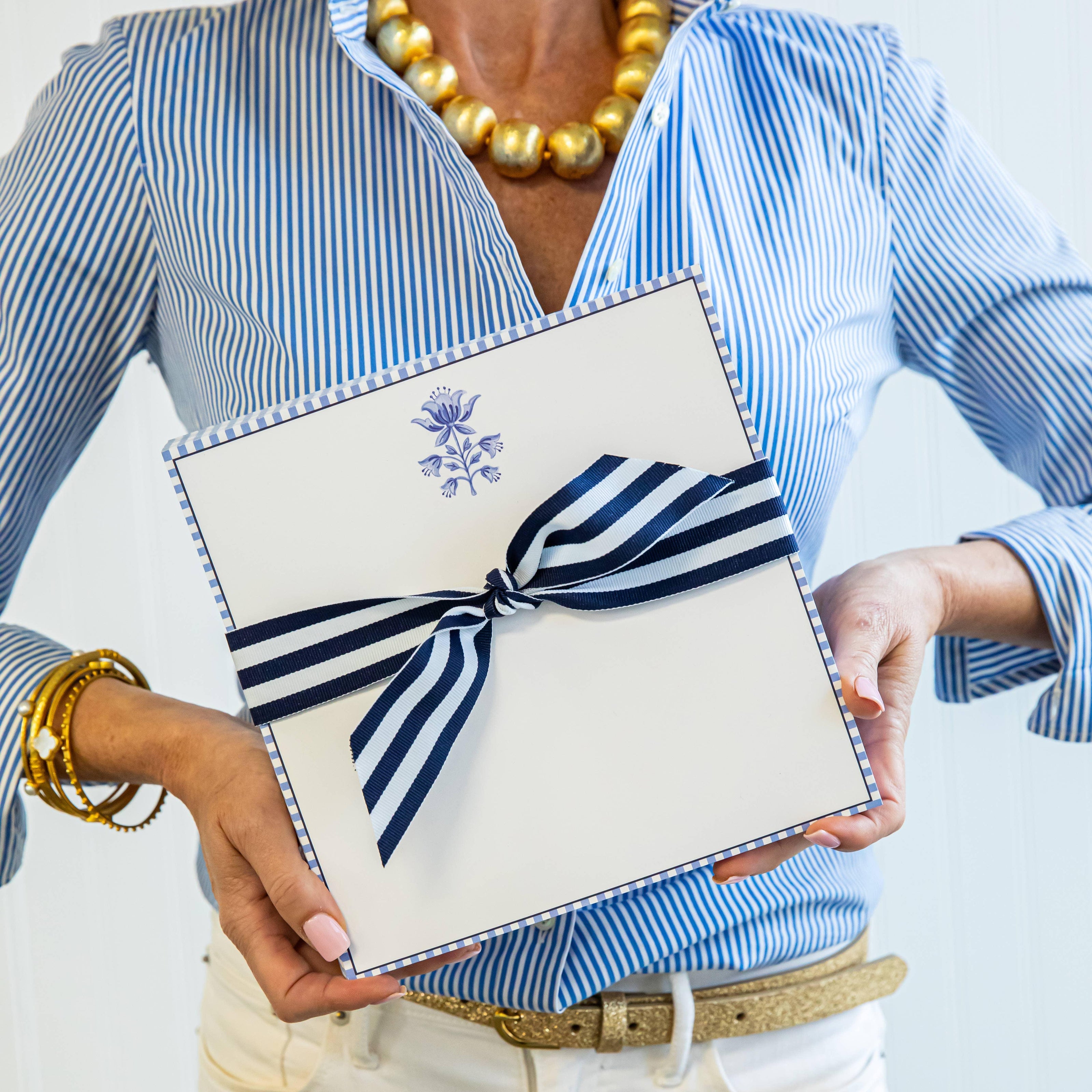 Tulip Block Print Slab Notepad