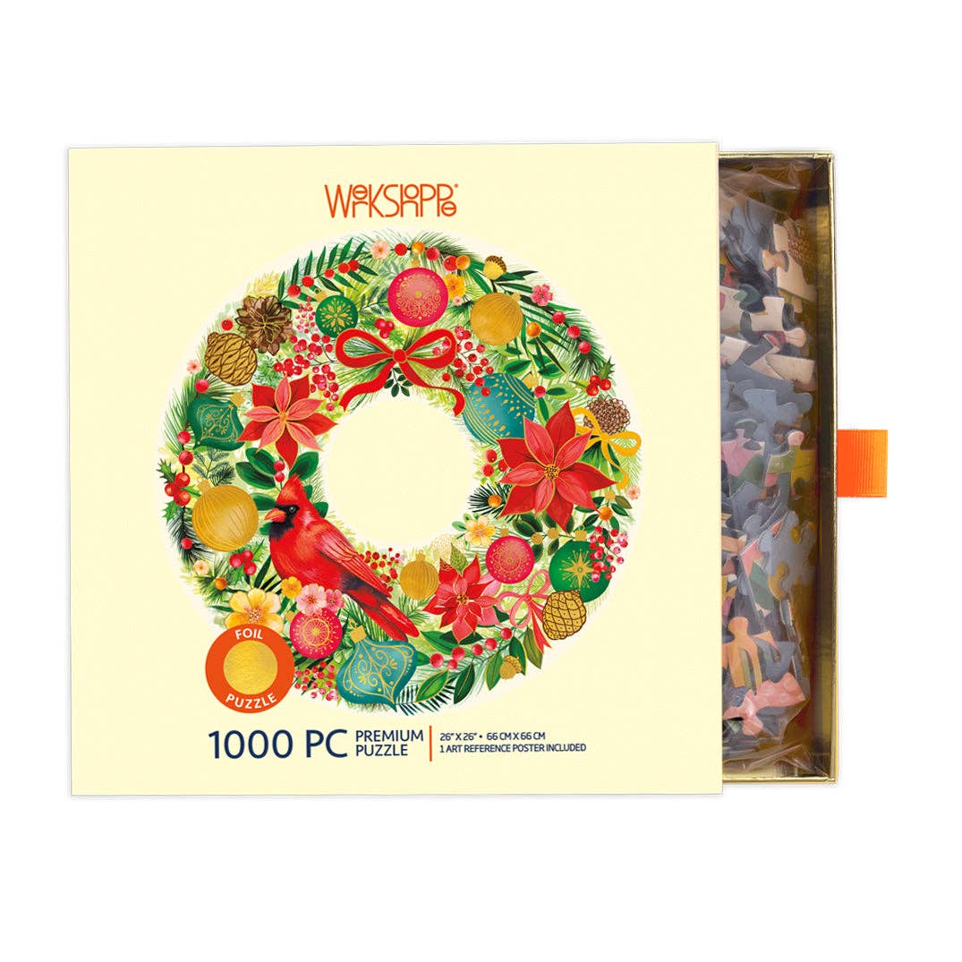 Holiday Wreath Christmas Puzzle