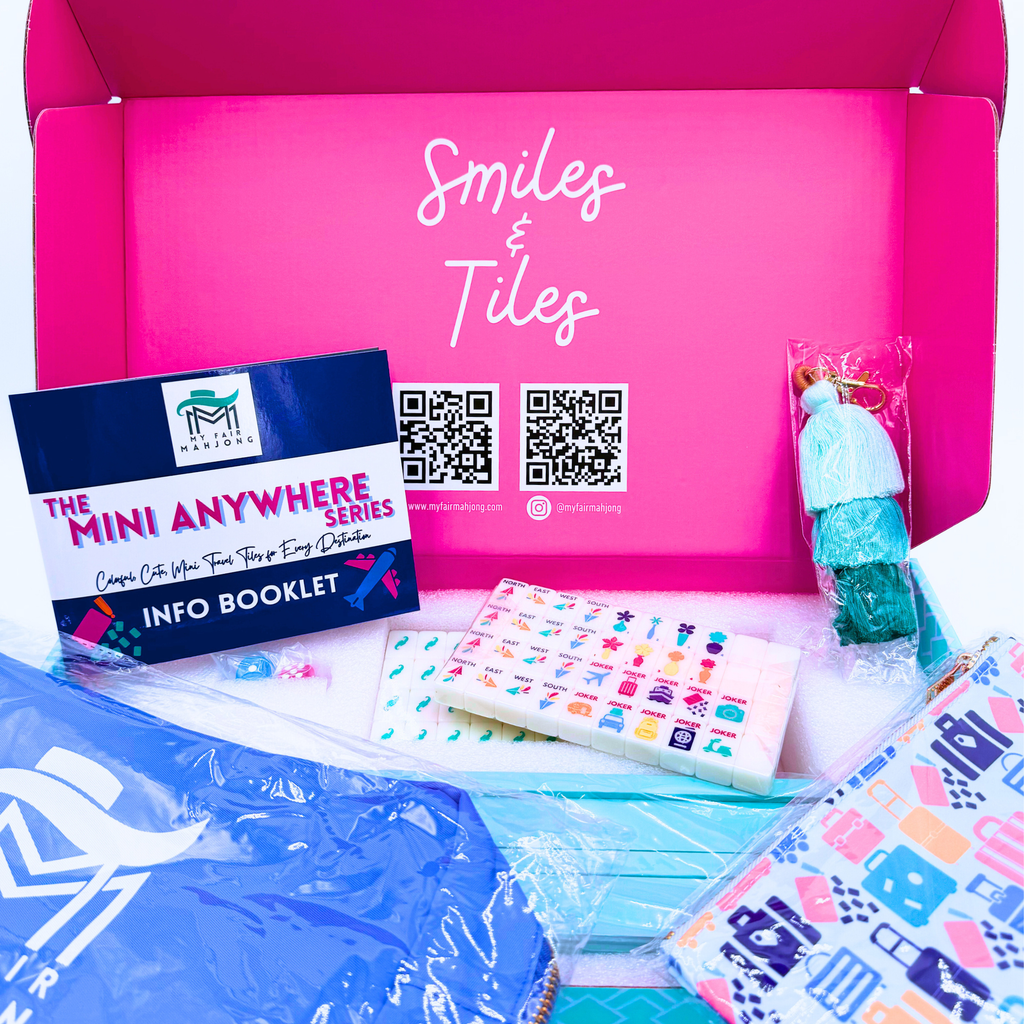 LIMITED TIME SALE - My Fair Mahjong - MINI ANYWHERE SERIES- Tiny Travel Mahjong Set