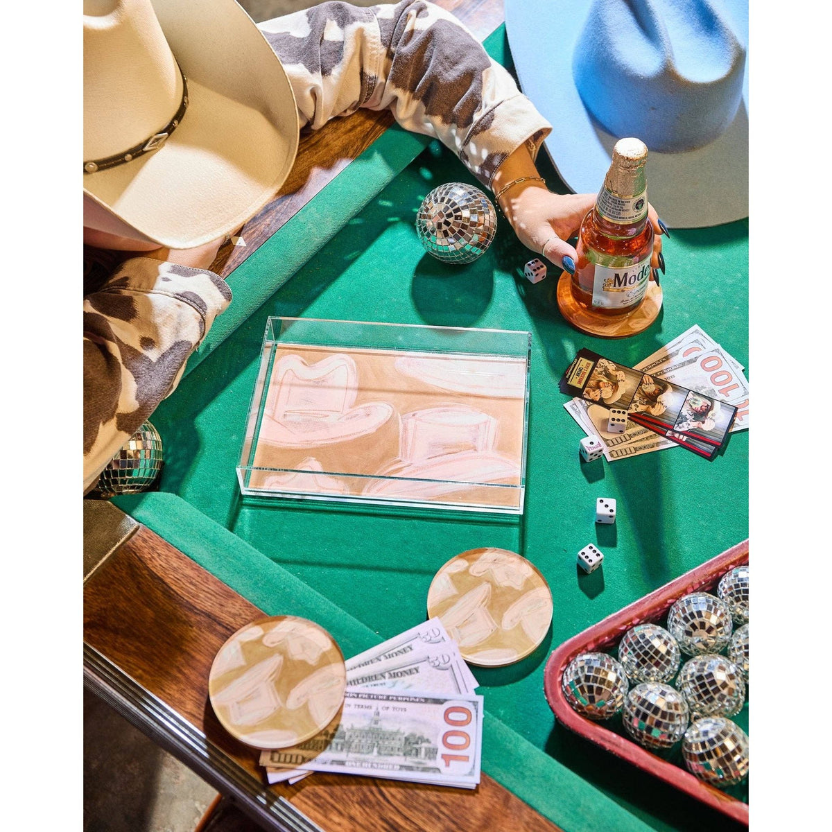 Howdy Cowboy Coaster Set
