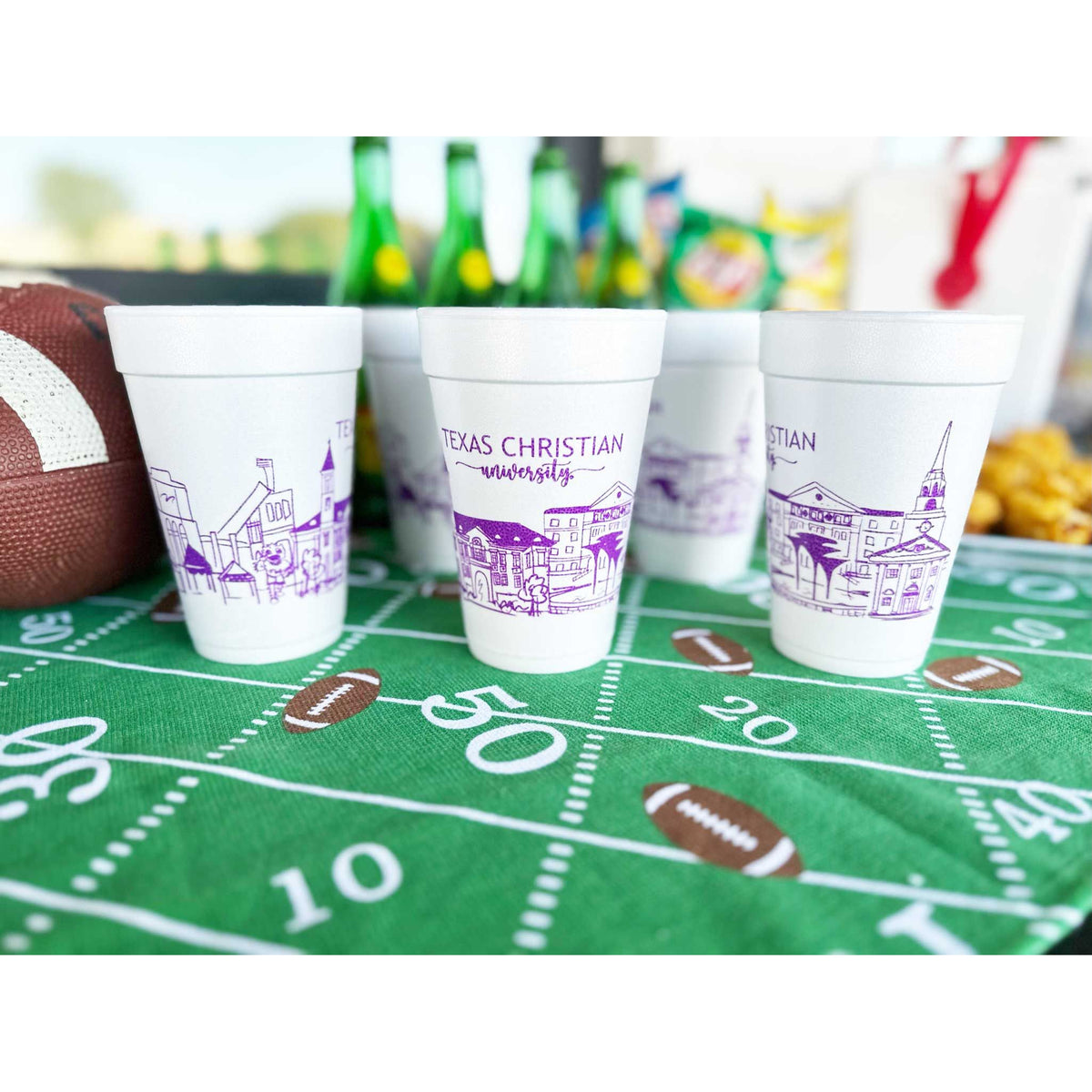 TCU Skyline Foam Cups