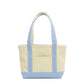 TRVL Design - MINI TOTE - COATED CANVAS With GINGHAM SKY TRIM