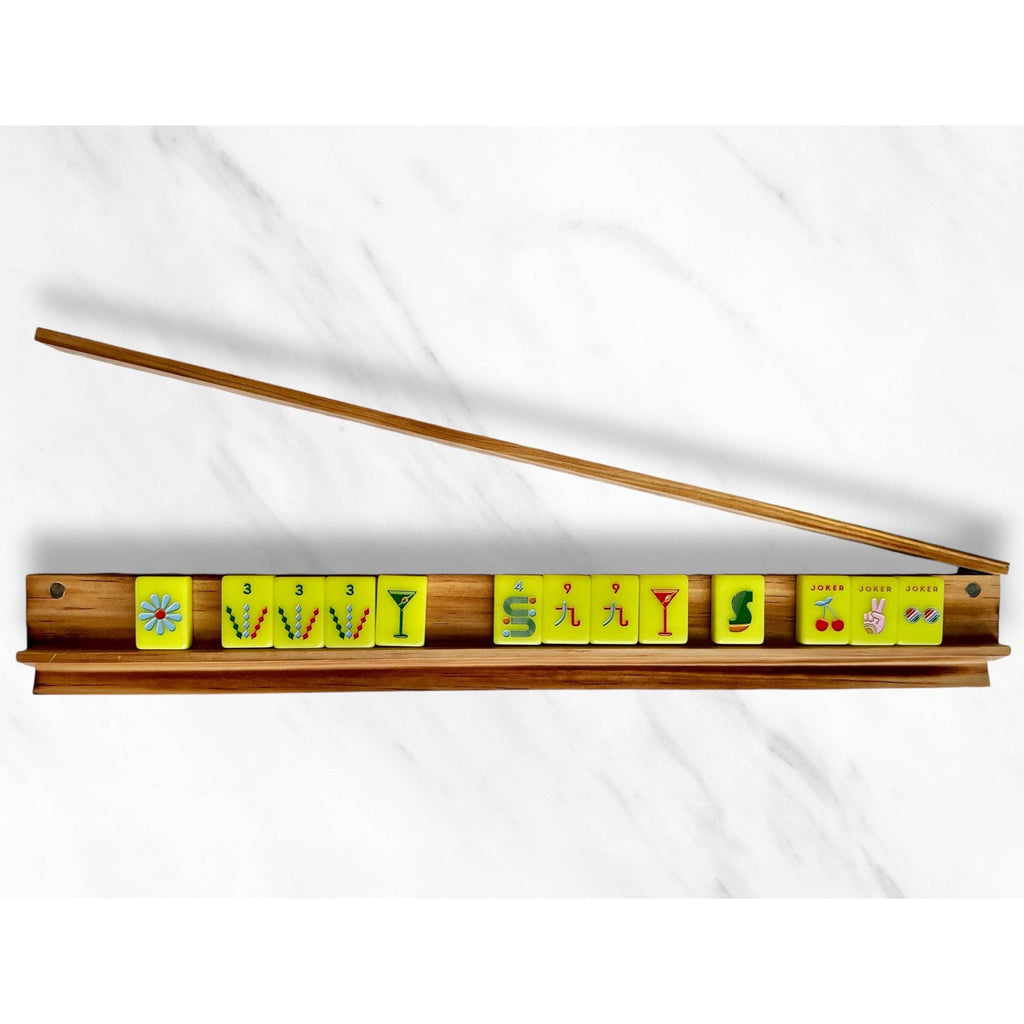 Peace Love Mahjong - Mahjong Racks & Pushers (Set of 4): Aqua