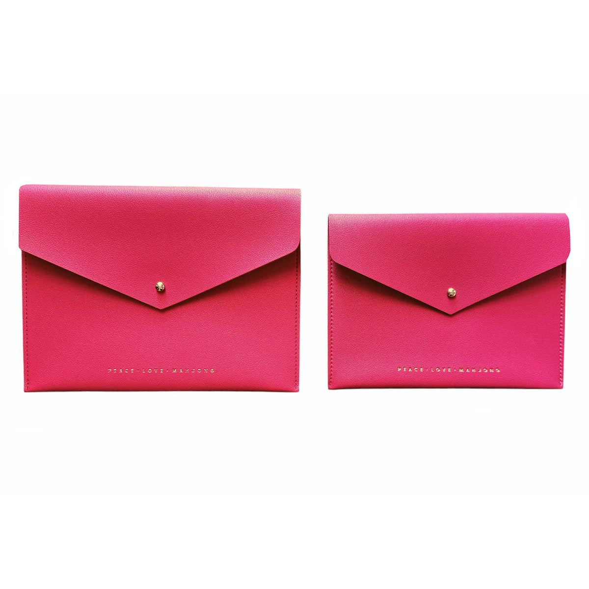 Peace Love Mahjong - Card Clutch: Serenity Blue - Large Size
