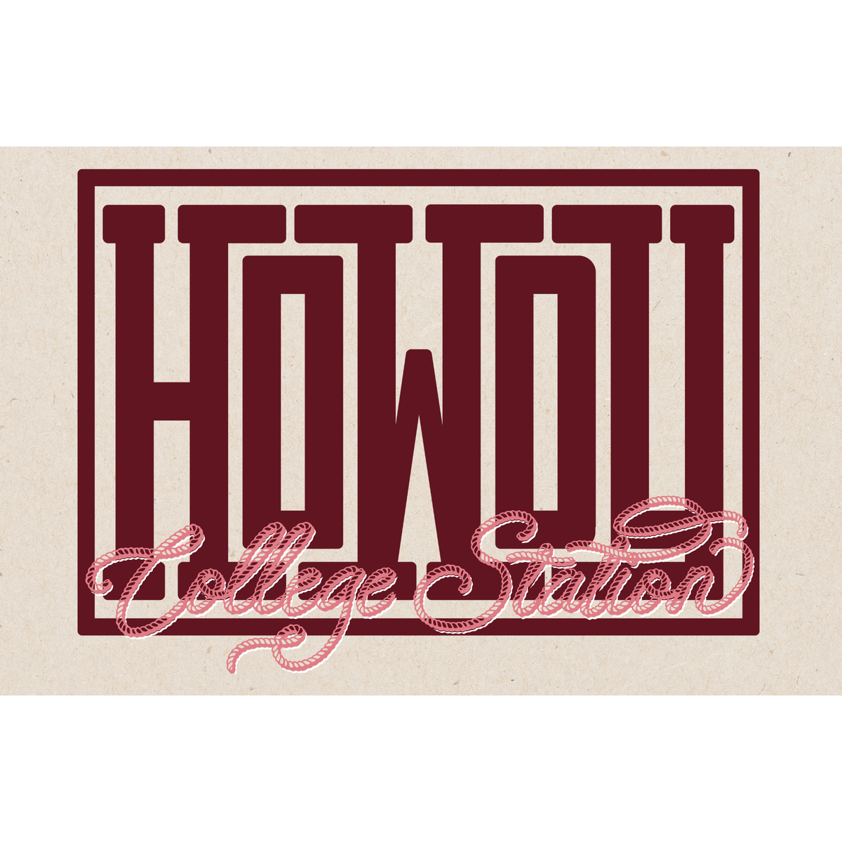 GAMEDAY COLLEGE STATION insert set | 11x17