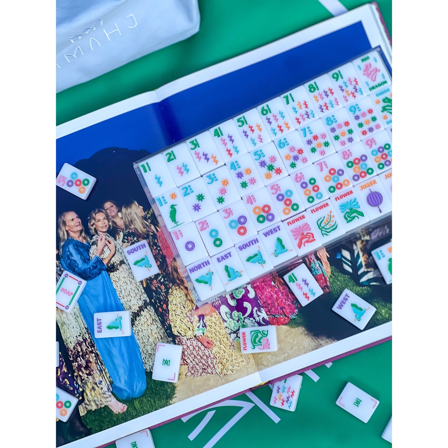 Amahj Line - White Multi- Signature Engraved Tile Set