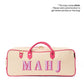 Boulevard - "Margo" Natural Mahjong Tote (Personalizable): Kiwi