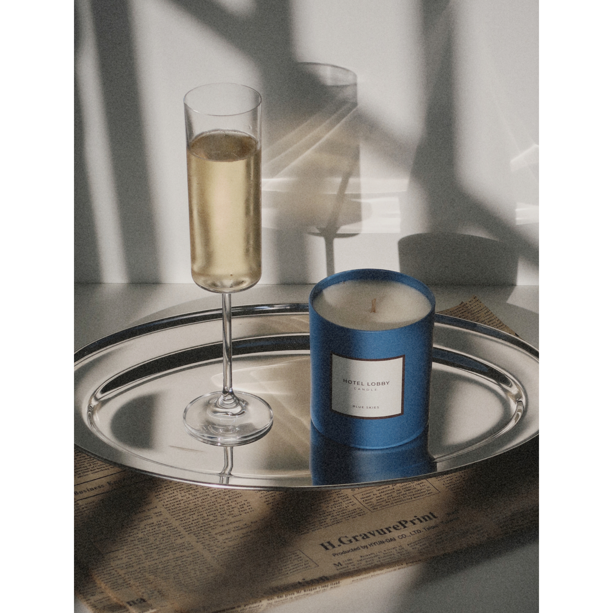 Hotel Lobby Candle | Blue Skies