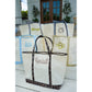 Standard Canvas Tote - Fall Collection | Customizable: Chocolate Stripes - KENZKUSTOMZ