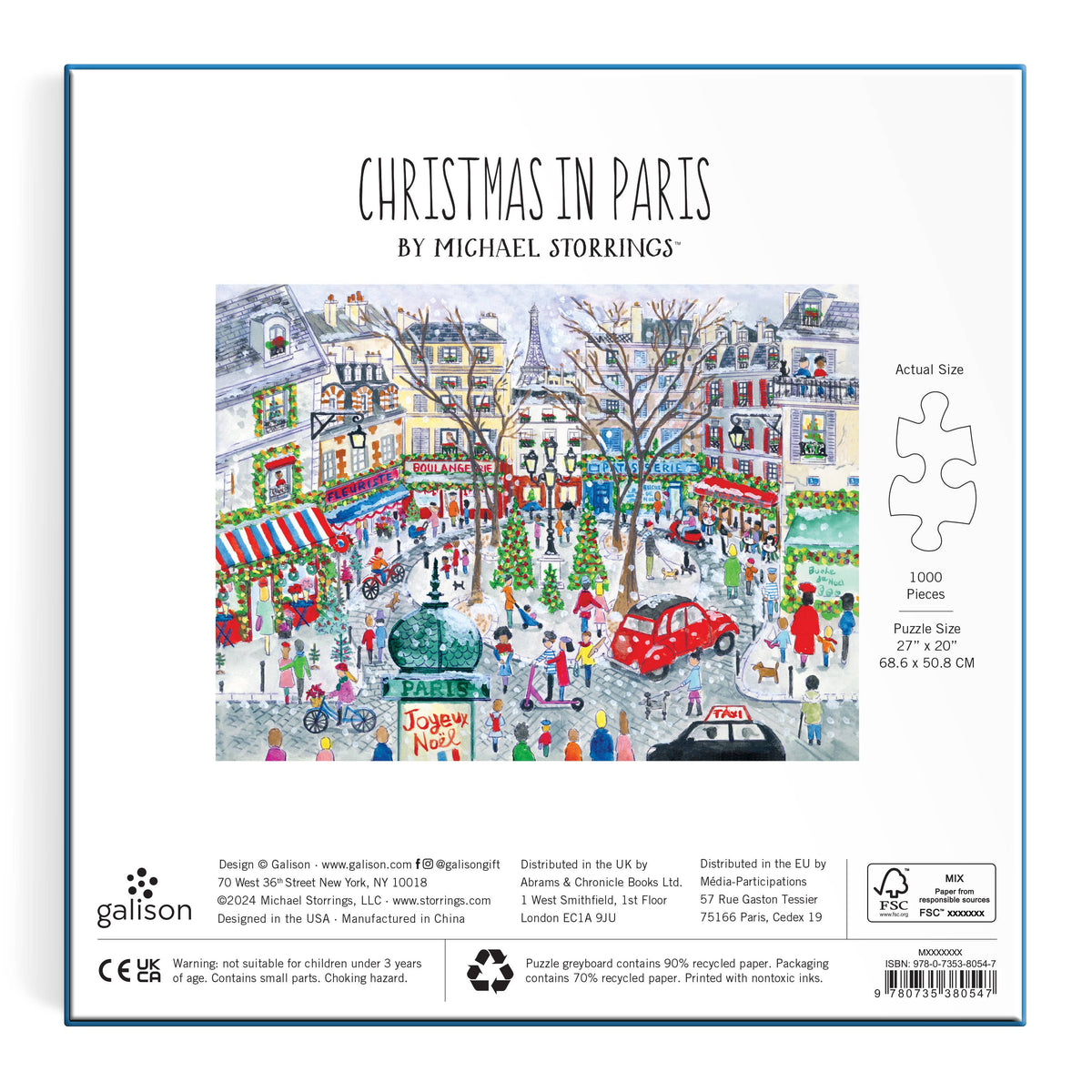 Michael Storrings Christmas in Paris Foil Puzzle