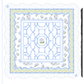 Anders Ruff Design Co. - Hamptons Hydrangea Mahjong Mat | The House of Hydrangea Coll: 31.5" Scalloped Edge