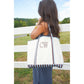 Standard Canvas Tote - Fall Collection | Customizable: Chocolate Stripes - KENZKUSTOMZ