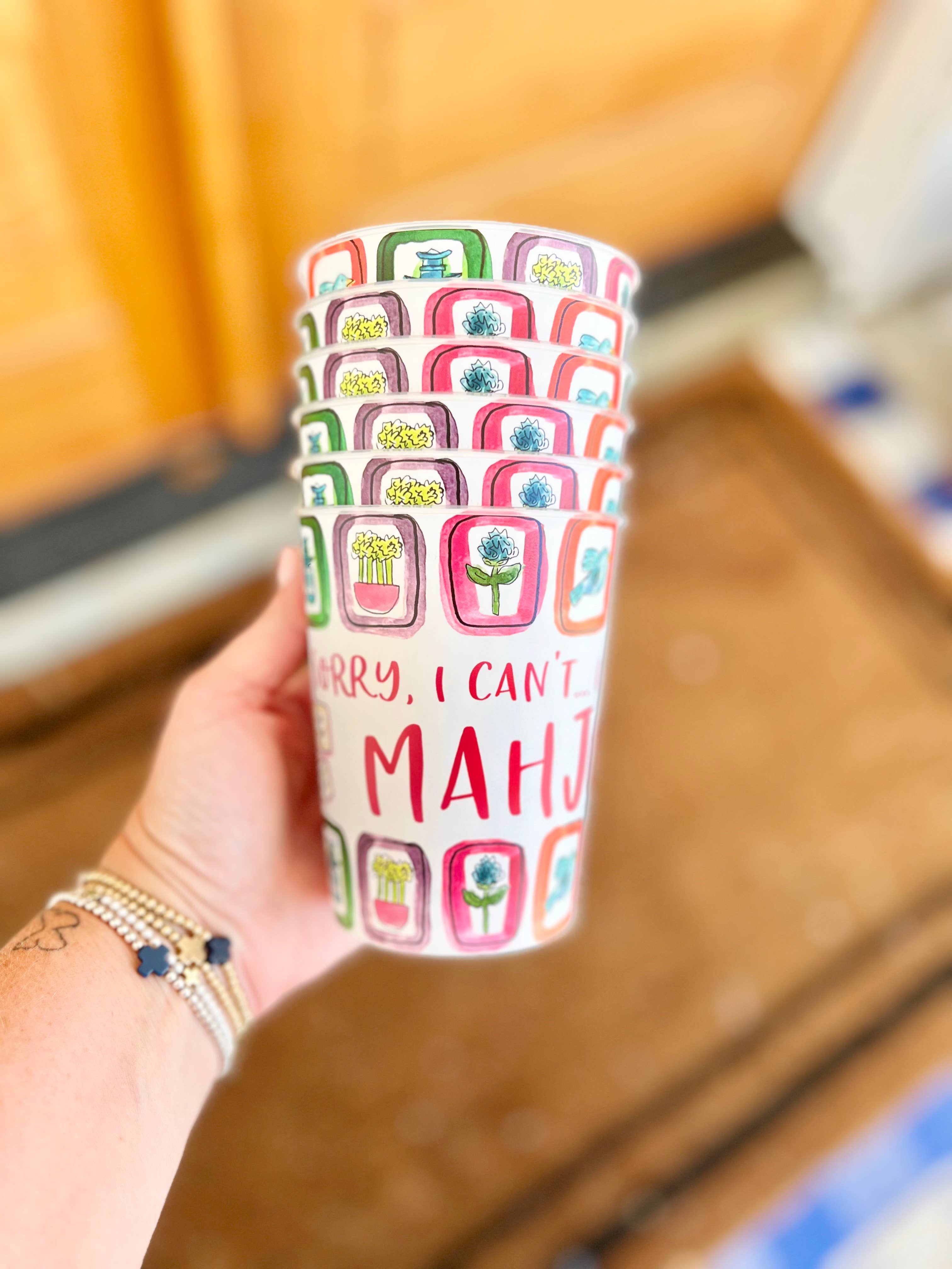 Happy By Rachel, LLC - Mahjong Cups - Set of 6