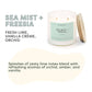 Calyan Wax Co. - Sea Mist + Freesia - Glass Tumbler Soy Candle