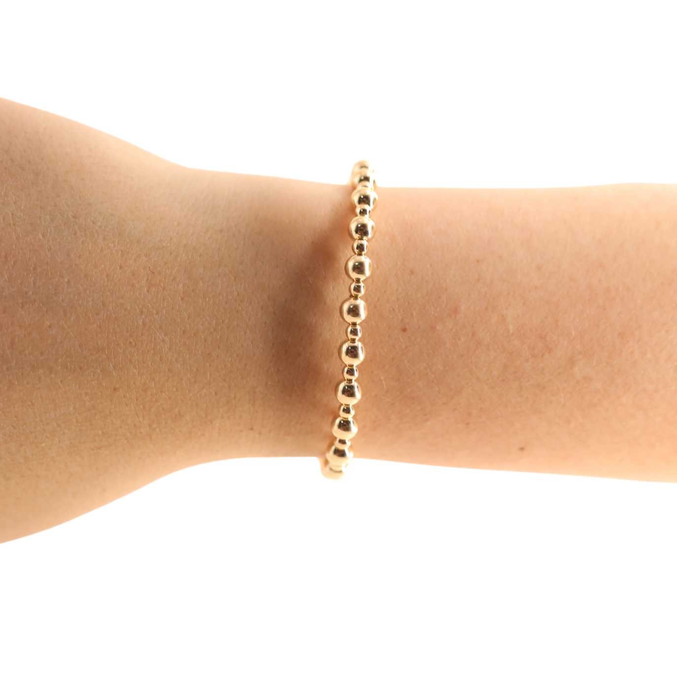 Beaded Blondes - Katy Bracelet in Gold: Standard 6.75 inch