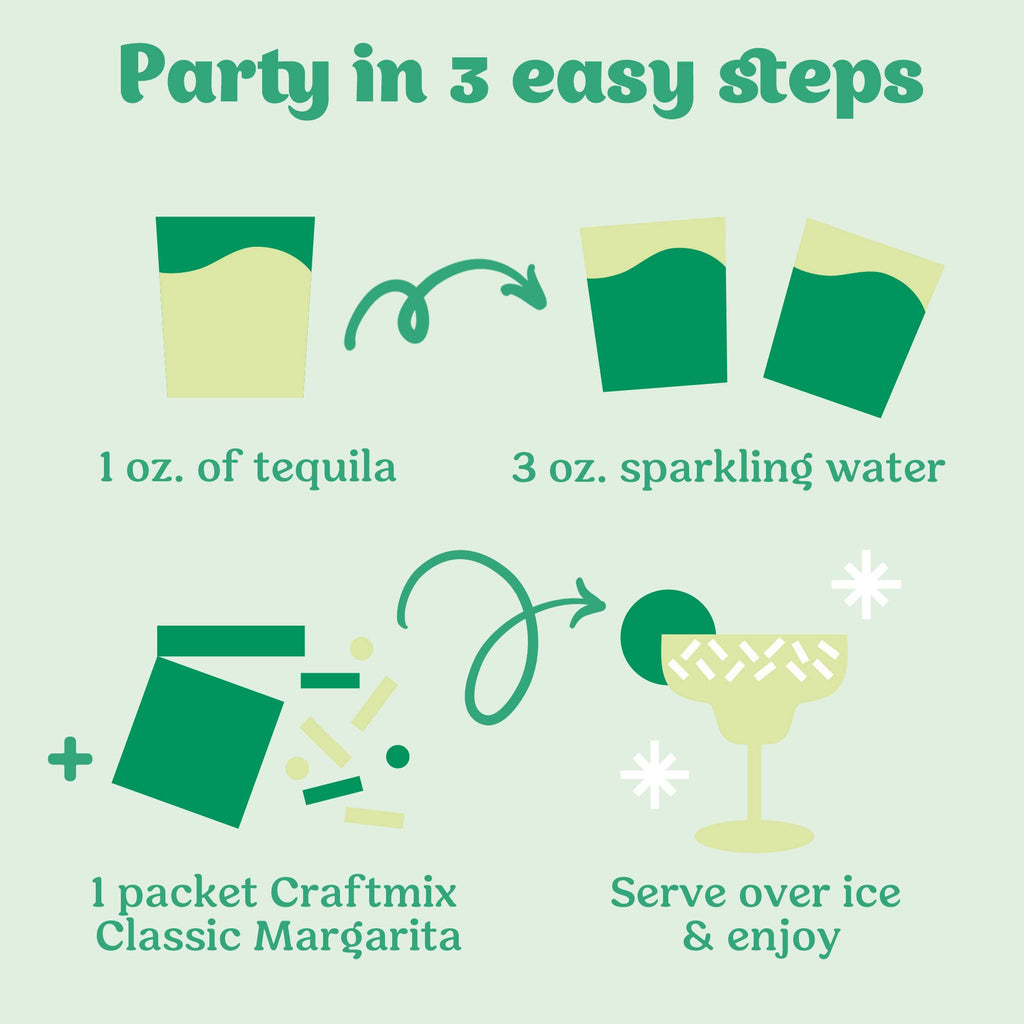 Classic Margarita Cocktail Mixer - 12 Serving Multipack