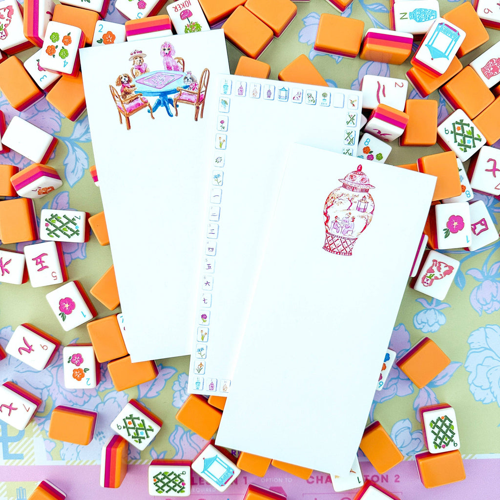 Taylor Paladino - Dogs Playing Mahjong Listpad