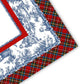 Anders Ruff Design Co. - NEOPRENE Tartan Toile Noël Mahjong Mat | Holiday Christmas