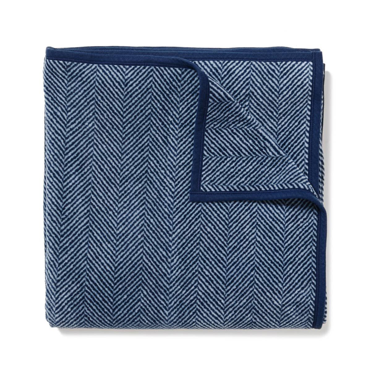ChappyWrap - Harborview Herringbone Navy Blanket: Midi