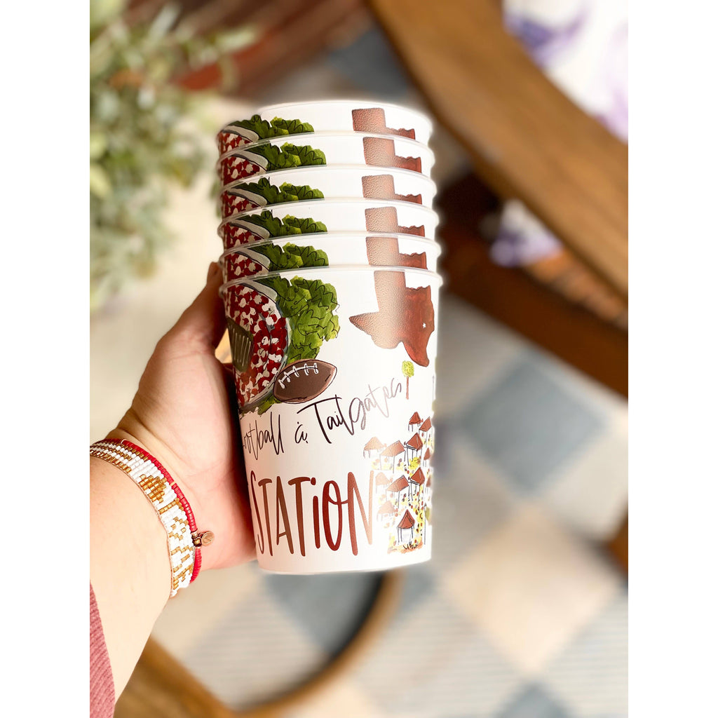 College Station Reusable Party Cups (Texas A&M - set of 6)