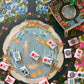Britt Mills Design - Eden Leatherette Mahjong Mat: 33.5" Square