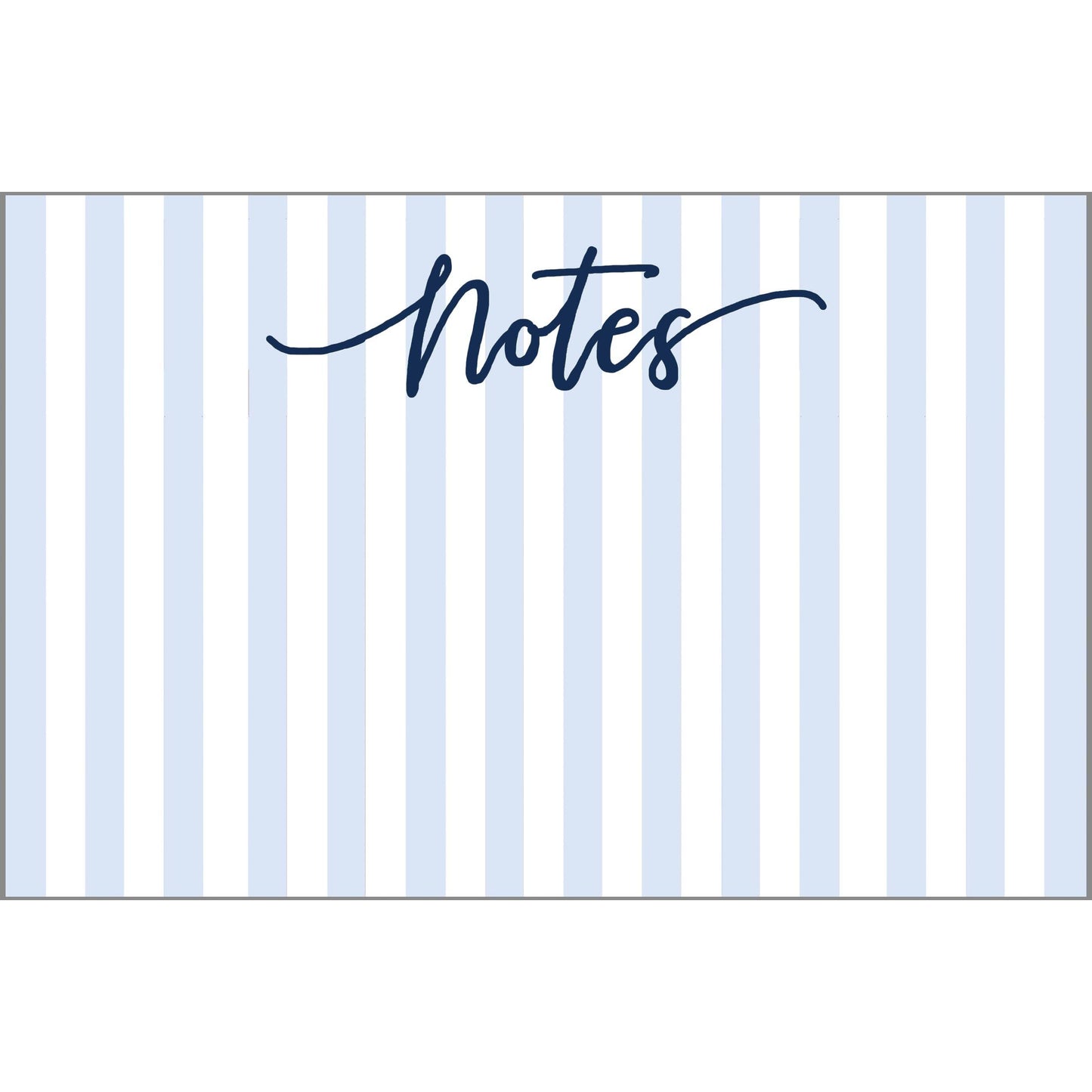 Cabana Stripe "Notes" Slab Notepad | Blue