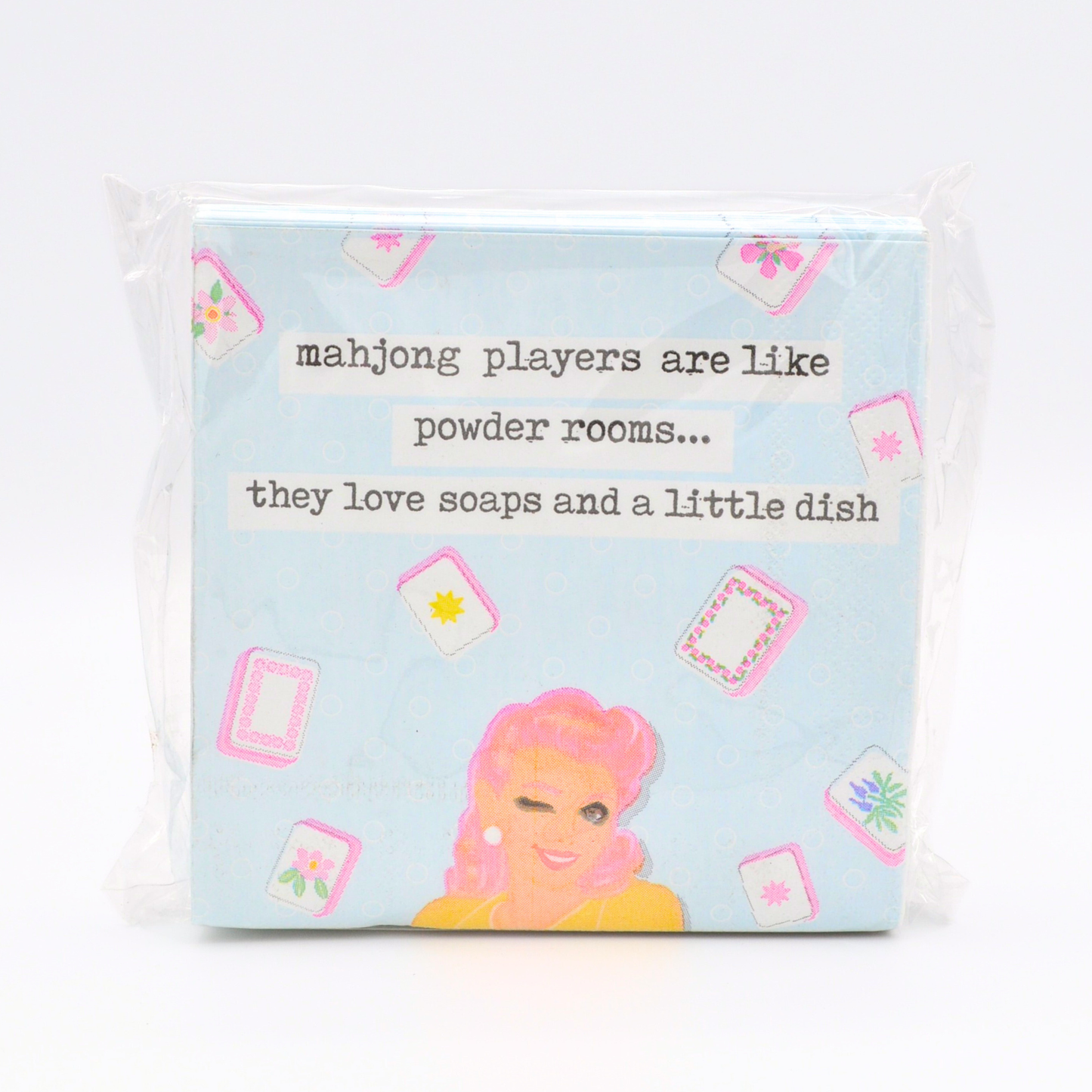 Middle & Main Mahjong - "Mahjong Players are like Powder Rooms..." Cocktail Napkins