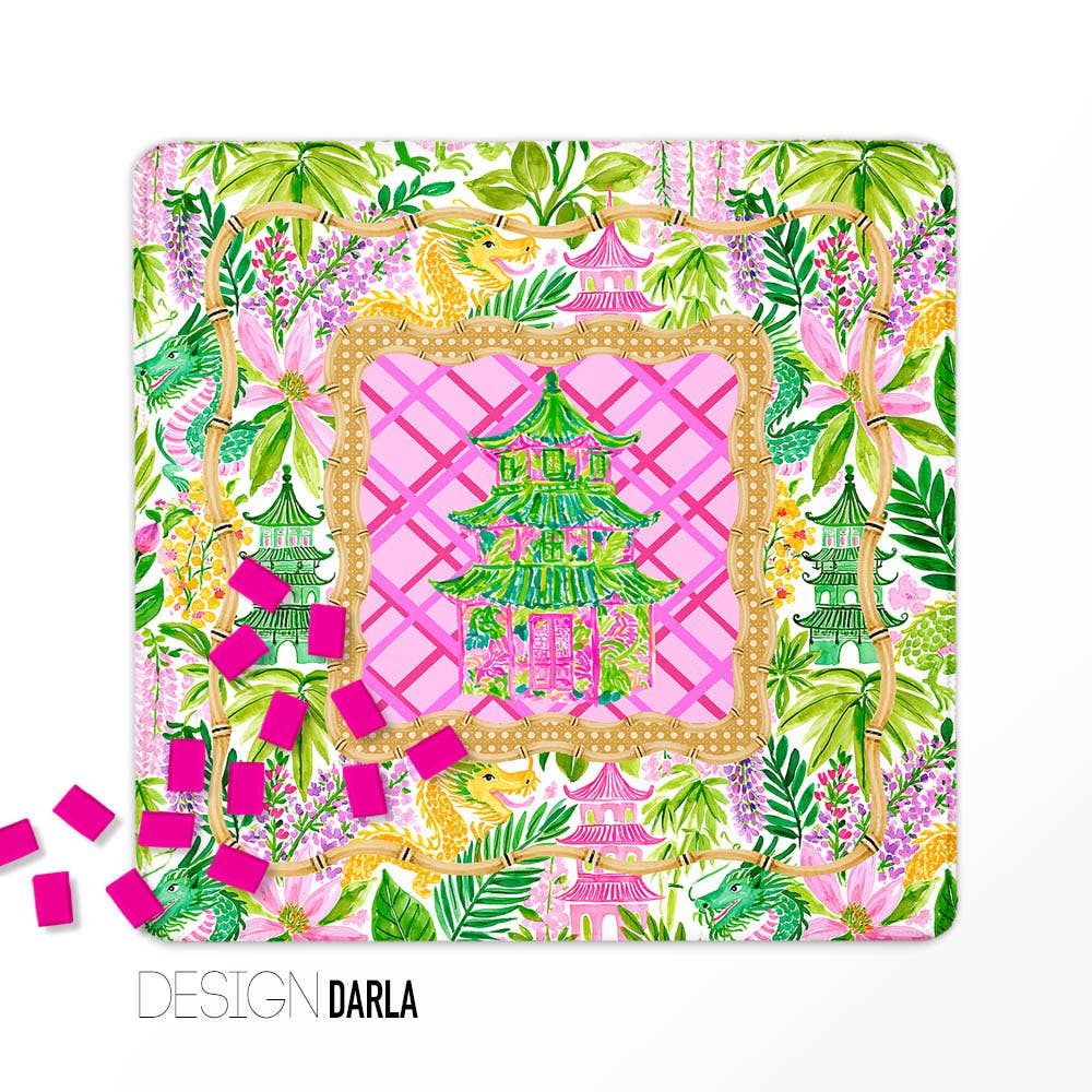 Boutique Monogram - Mahjong Mat:  Darla / Neoprene with bag
