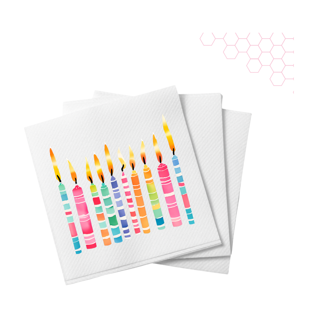 Make a Wish Cocktail Napkins | Set of 20 | Birthday