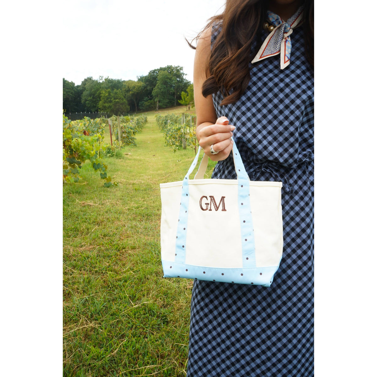 Mini Canvas Tote - Fall Collection: Chocolate Stripes - KENZKUSTOMZ