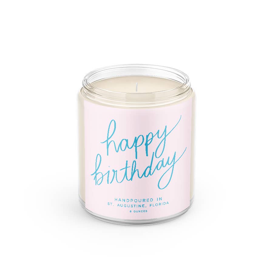 Happy Birthday: 8oz Soy Wax Hand-Poured Candle