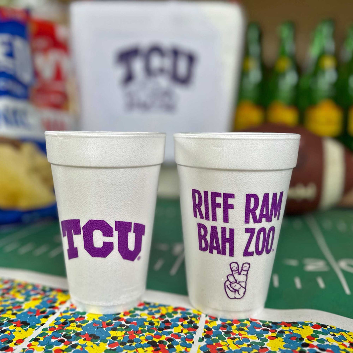 TCU | Riff Ram Bah Zoo Foam Cups