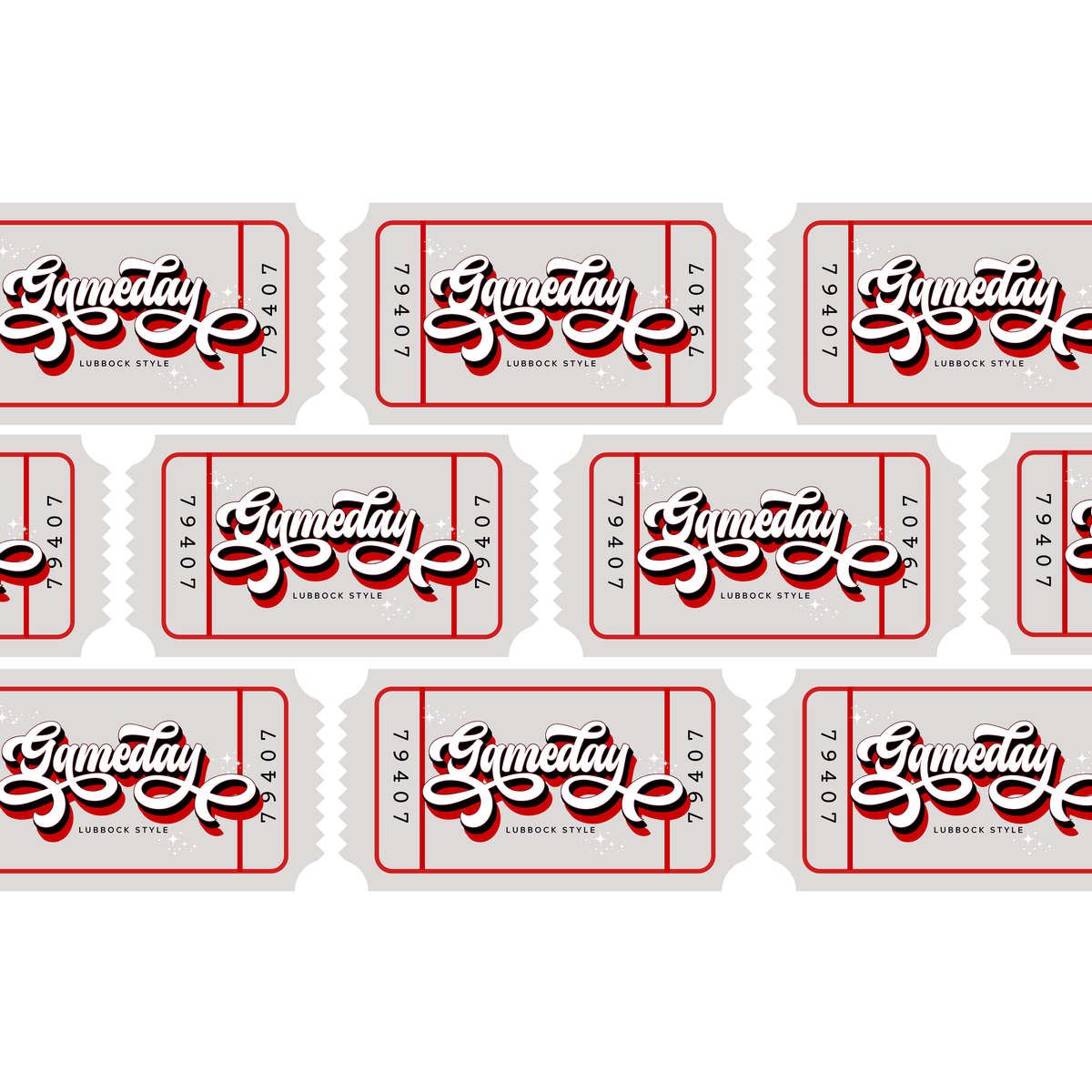 GAMEDAY LUBBOCK insert set | 11x17