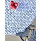Mended - Table Throw - Lattice Bow, Uniform Blue & Navy